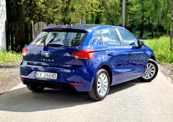 Seat Ibiza cena 42500 przebieg: 21000, rok produkcji 2018 z Kraków małe 667